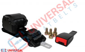 Belt-Up Safety Products - UK manufactured 3 point inertia reel seatbelts  for many classic car applications, including this kit for Saab 900  including cable buckle with cranked door & switched buckle for